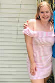 I wore this for my graduation party and it was great! It is lined and is very comfortable. I recommend if you have a larger bust/curvier build to size up one :) - Abigail C.