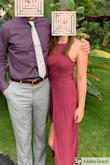 Got a lot of compliments on this dress, and it's practical too! For an outdoor wedding with some airflow, the underskirt leaves you feeling secure while the slit adds a little sass. Fit perfectly. - Laura S.