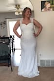 I love this dress so much! I cannot wait to wear it on my wedding day in May. It is a little tight right now, but I am working out so it will be perfect by May! - Charlotte B.