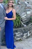 I loved the color and the dress. It it great for small and larger chests. The only downside was the length. I didn't have time to get it hemmed up but if you are taller than me you shouldn't have any issues with the right heels.
Perfect wedding, black tie, or formal event. - Marisa L.