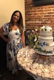 This dress was perfect for my bridal shower. It fit great (I am about a size 10) and it was flowy and I got tons of compliments. The sleeves were flattering. My only complaint is it was very open in the chest area so I bought a bralette to layer underneath for more coverage. - Michelle V.
