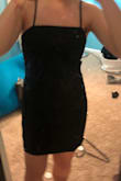 i was reading the reviews before i bought this dress and many people said it ran small. i was a bit nervous about the fit but it fits perfectly! super flattering and you can adjust the back to fit. it is also quite comfortable and i love the style of the back! - Genevieve S.