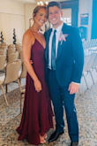 I loved this dress. I bought it just for a wedding and got so many compliments on it. I really liked how you can adjust the straps and the tie in the back. Very flattering. The color was beautiful along with the fit and length. I would definitely recommend! - Gabby K.