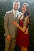 This dress fit like a dream. The v-cut is a little low but you can adjust the straps which was enough to help me hide the cups. The eyelets in the midsection were a little bigger than I expected. I ended up buying some fabric to have a little more coverage since I wore it to a wedding and got lots of compliments! - Lauren Y.