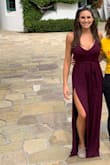 I cannot say enough great things about this jumpsuit. It's sexy, it's comfortable, the color is beautiful, the fit is great. 
It's a MUST buy. - Paige B.