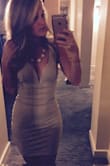 I love this dress! It is perfect for a night out and fits great. I was concerned it was going to be too long because I am short but the length is perfect for me. I am very happy with my purchase! - Kayla T.