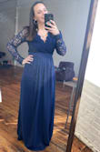 I ended up having to have this dress hemmed, but that was simple enough. I LOVED it, and couldn't wait to wear it for my sisters wedding. I would definitely buy again in a different color. - Heather C.