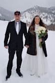 Wore this on my wedding day in a blizzard and it was perfect!!! Based on the size chart I thought a large size would fit good, but it took 3 people to help me zip it up. Probably should have ordered a larger size, although the style and dress itself were perfect. Best of all, I did not have to break the bank to look gorgeous on my wedding day! - Maria S.
