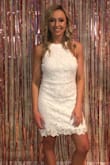 I wore this dress for my bridal shower and it was perfect! I got so many compliments and it is very flattering. - Kailey S.