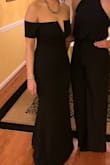 Loved this dress and the material. It looked great with a statement necklace and some simple earrings. The bust was a little small for me so I had to opt for stick ons instead of a strapless bra. I had it hemmed about 3 inches and wore it with heels. Perfect for a formal! - Theresa M.