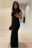 It's a beautiful dress, great quality, and elegant! I did extensive research on Lulu to ensure I wasn't ordering from some random place. Glad I found them. As for the fit, it was definitely snug, but an bigger size would have been too big. It was also long and had to hem! Otherwise love it!! - Sandra F.