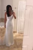 Flattering white dress! Wore it to an all-white wedding. Could have worn it to my own wedding. Nice material. Beautiful fit. - Riley C.