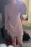 I am between sizes and decided to size down to medium. It just fits. I will need to lose some weight for it to fit more comfortably! I love the material and the colour! - Jillian L.