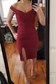 It is so hard to find a dress that fits me on top and not look too big on the bottom. This was flattering and fit like a glove with some stretch to it as well. - Samantha D.