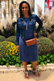 The dress cut and fit were great! It was nice wearing it in Vegas this past September however, the material is easy to show markings from greasy finger or anything. You look very dirty by the end of the day. - Kena T.