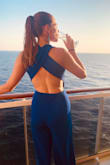 Absolutely loved everything about this Jumpsuit, so much so that I ordered another one after wearing this one to multiple events.  I am 5 "10 and it fits great, even with heels for me. Perfect outfit for weddings, Dinners, really anything. - Shawna M.
