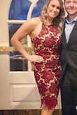 Great dress but the one side of the strap was ripping slightly and then when I wore it a staple was poking into my shoulder all night but great looking dress! - Kaitlin P.