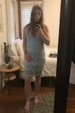 I like the color and the fit of the dress a lot, great length! - Sarah W.