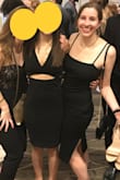 I was iffy about ordering this dress because I'm fairly self-conscious in clothes that are tight around my waist/stomach, but I'm so glad I did! This dress was super flattering and hugged in all the right places, and it made me feel confident. This dress is sexy but classy and not revealing, and I definitely feel like it's a great black dress for a variety of occasions. Tempted to order in more colors - I would definitely recommend! - Nicole J.