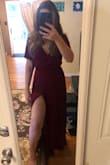 The color is perfect and fits very nicely. It's long, but perfect with heels or wedges. Good material and flattering. - Molli B.