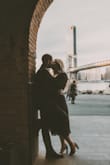 I love these shoes! It was exactly the look I was going for for my engagement photos. We traipsed all over Brooklyn on a cold day, but they were as comfortable as heels could be in that circumstance! I did not walk away with blisters, which is really saying something for me. - Jessica F.