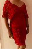 It fits me perfectly. I expected it will be long on body on me as I am not as tall. I am more of petite. Bust, waist and hip medium measurement is perfect on me. It was over all perfect after I've taken off from the shoulder. Keep your sizing as is. By the way, I am 67 years old. - Clarita H.