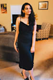 I had to wear a strapless bra with it but it looked sooo good! I absolutely loved it. A must-have dress in your closet - Zuleikha N.