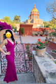 This is my first time writing a review. I bought this dress for a formal outdoor wedding and received tons of compliments. I chose the magenta color and it was perfect for my olive skin tone and dark hair. It fits like a glove, yet was great for dancing into the early hours of the morning. I did have to have it hemmed as it is very long and I am height challenged. Knocking off 1 star because the neckline kept shifting towards one side (even with sitting) and I had to adjust it throughout the night. Overall great dress for the price and I would buy in another color. - Lesa Q.