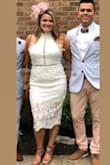 Fit perfectly and a very flattering dress. Received tons of compliments - Casie T.