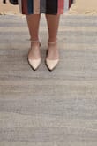 Usually I'm a size 7, but based on other reviews, I sized down to a 6, and they were PERFECT. LOVE these, they were immediately comfortable to wear, and were perfect to pair with all the dresses I tried for a recent wedding. They could dress up and down super easily. Very versatile! One note: not great grip on the soles, so they can be quite slippery on certain flooring. - Olivia R.