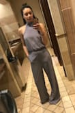 Love this jumpsuit! Got so many compliments on it! I ordered a small and the length was long. I have to get it tailored, but besides that, love it!! - Kerri E.