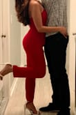 One of my favorite jumpsuits! The fit is flattering & the color is gorge. Wore it for Christmas & everyone loved it. - Anita J.