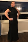 I can't say enough great things about this dress. First, I read all the reviews to determine the best size. I am typically a size 12. I am bigger chested, and got curves, aka booty. I went with the extra large because I didn't want the dress to be too tight and I thought it fit great. As a first time shopper, I wasn't sure about the quality of the fabric, but it was great. It was lined and a little heavier so you couldn't see through it. I wore this to a wedding and I had a lot of compliments. It was comfortable and easy to dance in. I did have a friend take it up because even with heels it was a little longer than I wanted. Overall, I loved the dress and loved the experience. I will shop again from Lulus. - Heather H.
