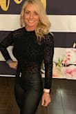 I always wear an XS and this fit perfect. I got so many compliments. I wore with faux leather pants. - Amanda T.