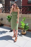 This dress is so cute, and it has pockets! It's a little heavy but really not too bad. I got lots of compliments whenever I wore it. :) - Maria M.