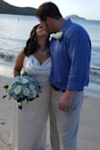 This dress fit like a glove and it was so comfortable for my wedding. I had to have it hemmed on the bottom since I am petite, but I absolutely loved it. - Jaclyn B.