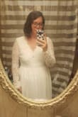 Very pretty. Ended up just being to much lace for my taste. Beautiful dress and I absolutely loved the back! - Stephanie Y.