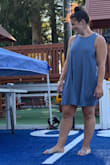 This dress is incredible versatile. I've worn it with heels to dress it up, with white sneakers and a jean jacket for a more casual look, and with flip flops as a swimsuit cover-up! It is my go to summer dress and I'll for sure be getting another one for this year. Also, IT HAS POCKETS! Buy it, you'll be so glad you did - Emily B.