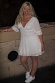 I wore this for our Vegas strip photo shoot for wedding photos, I love it! so comfy and thick material on chest I didn't need to wear a bra. - Jeanna B.