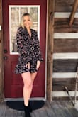 I am usually a medium in dresses from Lulus but based on the style I ordered a small... it was huge. Gives you no shape. I paired it with a belt but still didn't love it. - Sierra H.