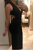 A little sexy, but still classy! Perfect for my friends rehearsal dinner. I got a ton of compliments, and one of the other bridesmaids was wearing it in blue! We both loved it and danced the night away in it. True to size, definitely a good buy! (Have fun peeing though haha) - Rayne B.