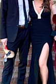 This was perfect for my graduate school formal. Only had to slightly shorten it to wear with my short heels. The slit is very glamours and I felt super confident about my midsection. LOVE this dress. - Kellie M.