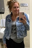 I've been wanting a jean jacket for YEARS and finally, I'm in love. It's not too long so it still looks feminine and I love the stitch design on the arms. By far my favorite thing in my closet! - Brie D.