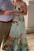 Purchased this dress for a Jamaican destination wedding this past week. I really wanted the mint color, and unfortunately, it was sold out in the size small, so I purchased a medium knowing I'd have to get it altered. (I already knew I'd need the length shortened by other reviews.) I received a tremendous amount of compliments in the dress. It was gorgeous and so comfortable. - Erin F.