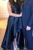 Loved this dress, received compliments all night. Fit very well, have ordered from Lulus before and I am usually between a medium and large. Went with the large after reading other reviews. I am glad I did because the material has no give. - Lauren B.