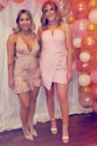 I bought this dress for my 30th bday and it was perfect! It fit me perfectly and covered areas I wanted to hide. The color was beautiful and it wasn't tight or uncomfortable. The only thing I would change is the part that overlaps at an angle isn't sewn on the inside so when I tied the bow tighter it shifted the open seam on the inside and made it not lay exactly flat. I got soooo many compliments! - Hilary K.