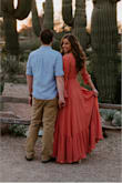 I wore this dress for family pictures and it was so beautiful! It was actually long enough for my tall height and I wore heels too! My only complaint is that the bust was definitely too small for me.  I had to pin it at the v-neck to keep my chest from hanging out. Other than that, the dress was perfect! - Natalie D.