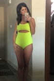 This swimsuit fits perfectly! The lining in the chest area is just enough to support but doesn't give that push-up look, the bottom is the right amount of cheeky (not high cut) and the color is perfect with a fresh spray tan. I'm the mother of two kids, so I feel like this is appropriate enough to wear to the pool, and sexy enough to wear on the beach! - Brittany M.