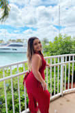 I had a special brunch event at the rusty pelican, and this was the perfect jumpsuit for it! It fit terrific, not to tight, and with the straps, you can wrap it around you to your preferred style as well as make it tighter or looser on the bust part. The only concern I had was that it was a little too open for my liking in the front, so I stitched it closed, but that is different for everyone's preference. Overall I loved the product, and it was definitely worth my purchase. 10 out of 10 recommend. - Megan M.