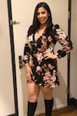 This dress is too cute, perfect fit. I love the material especially the sleeves.

A bit short for my style but not too short. Def recommend! - Karina E.